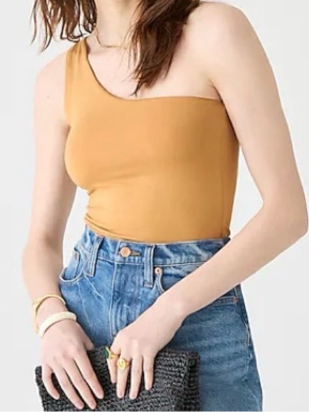 J. Crew One-Shoulder Top